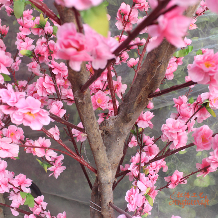 仿真桃花树是一棵能知足你心中“桃花源”的仿真树